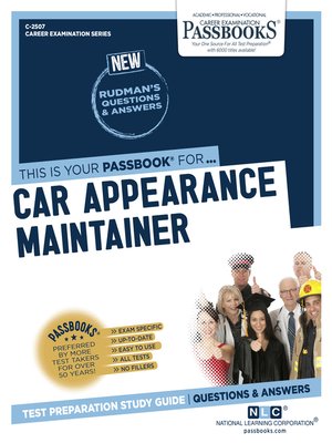 cover image of Car Appearance Maintainer